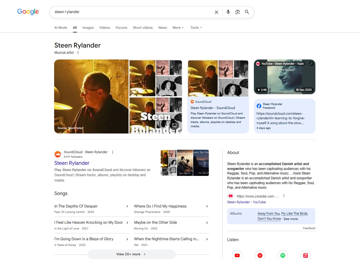 Google Knowledge Panel sample 2
